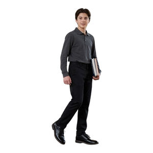 Boys Black Dress Shoes Size 6 Lace-Up Formal School Church Wedding